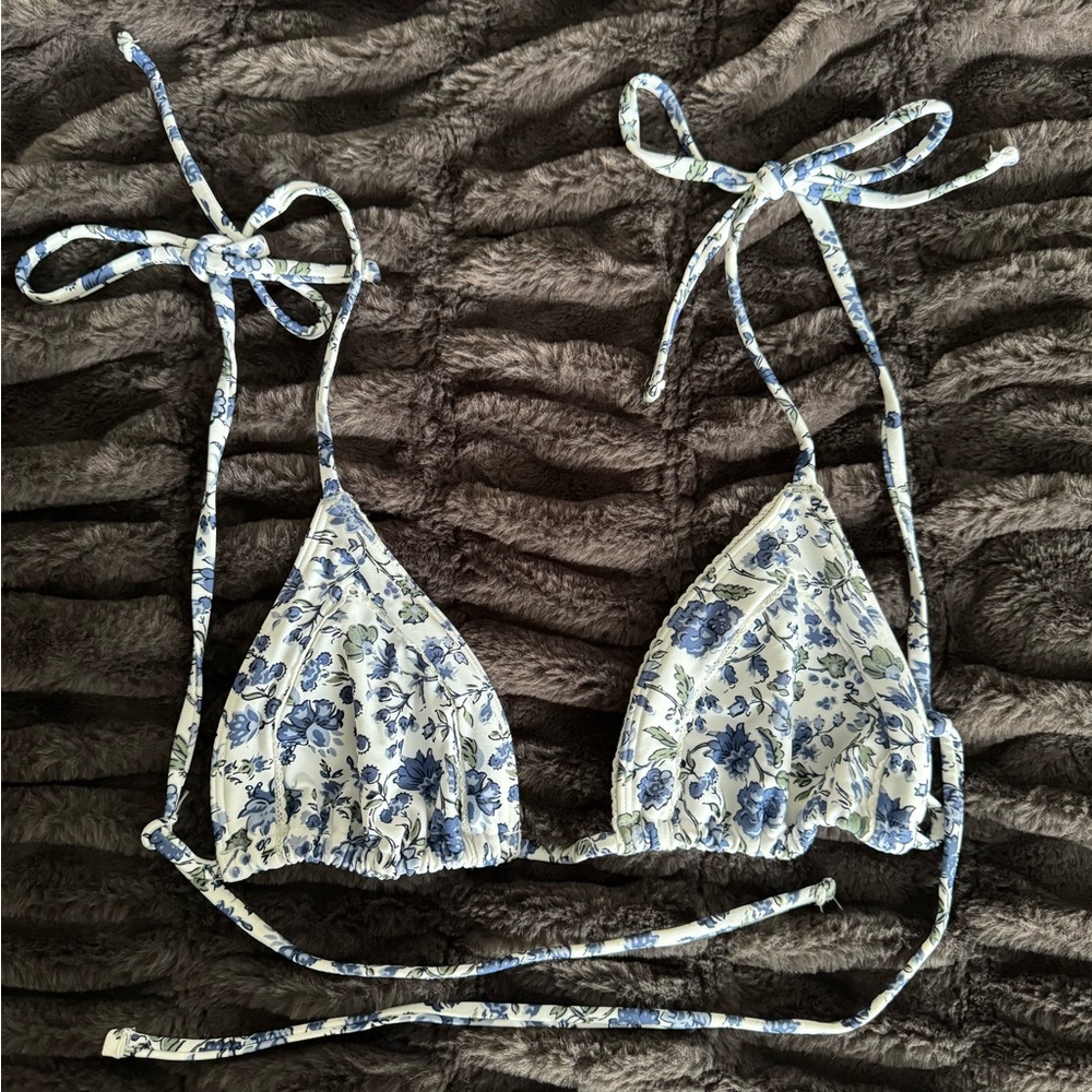Abercrombie Floral Swim Top NWOT